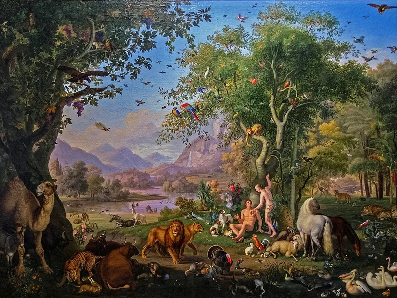 1745-Johann Wenzel Peter - Adamo ed Eva nel Paradiso Terrestre